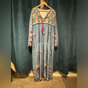 Sold Garden print dress size 3XL